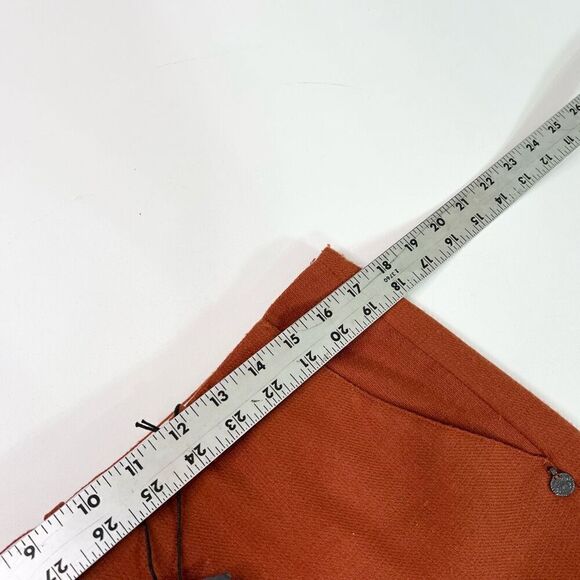 Scotch & Soda Maison Scotch Women's 8 Wool Blend Pants in Burnt Sienna New - Picture 8 of 11